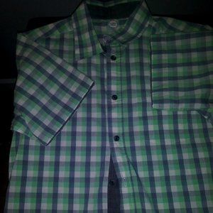 Button Down Boy Short Sleeve Shirt